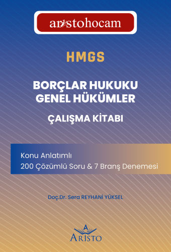 Aristohocam HMGS - Borçlar Hukuku Genel Hükümler Çalışma Kitabı Aristo