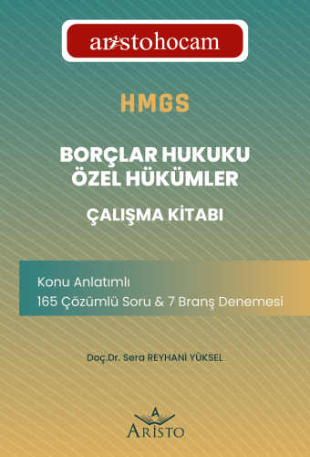 Aristohocam HMGS - Borçlar Hukuku Özel Hükümler Çalışma Kitabı Aristo 