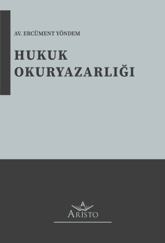 Hukuk Okuryazarlığı Aristo Yayınevi Ercüment Yöndem